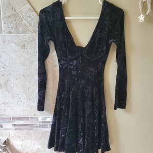 Black velour Size M Contempo Mini dress